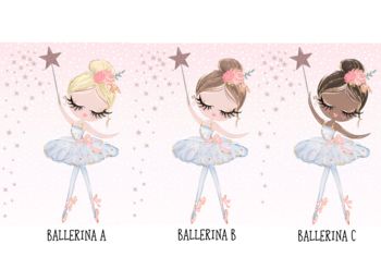 Princess Ballerina, Children's Nursery Print, 5 of 5