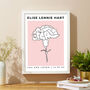 Personalised Birth Flower Colour Block Print, thumbnail 2 of 5
