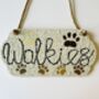 Paw Print Walkies Hanging Mosaic Sign Decoration, thumbnail 4 of 5