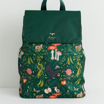 Catherine Rowe Into The Woods Green Backpack, 2 of 6