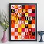 Family Names Print Personalised Gift, thumbnail 6 of 12