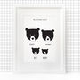 Our Family Print, Personalised A4 Bear, thumbnail 3 of 6