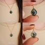 Natural Moss Agate Necklace, thumbnail 6 of 10