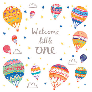 A 'Welcome Little One' New Baby Card, 4 of 4