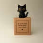 Being This Purr Fect Tiny Little Gifts Plum The Black Cat, thumbnail 6 of 9