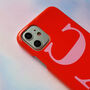 Personalised Cherry Red And Bubblegum Pink Phone Case, thumbnail 2 of 12