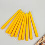 G Decor Pack Of 10 Or 20 Yellow Dinner Candles, thumbnail 2 of 4