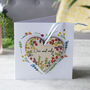Valentine's Day Personalised Card And Wooden Heart, thumbnail 1 of 9