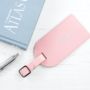 Personalised Pastel Leather Luggage Tag, thumbnail 1 of 3