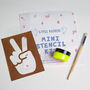 Rocket Mini Fabric Ink Stencil Kit, thumbnail 5 of 11