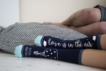 Love Is In The Air Personalised Luxury Socks, 3 of 6