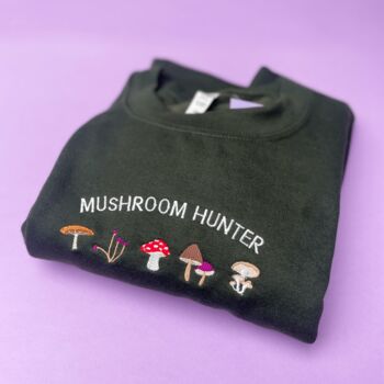 Mushroom Hunter Embroidered Sweatshirt, 2 of 5