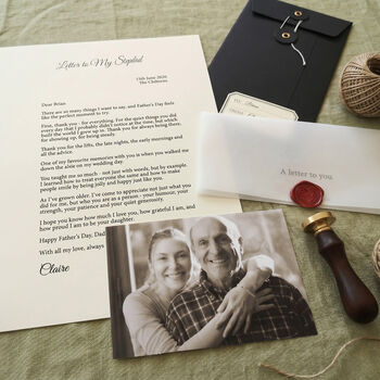 A Letter To My Stepdad Personalised Keepsake, 3 of 8