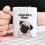 Personalised Pug Coaster Mother's Day Gift, thumbnail 2 of 2