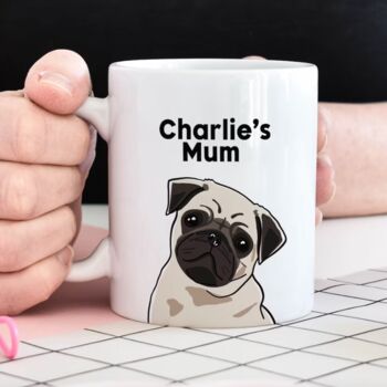 Personalised Pug Coaster Mother's Day Gift, 2 of 2
