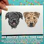 Personalised Staffordshire Bull Terrier Christmas Card, thumbnail 6 of 12