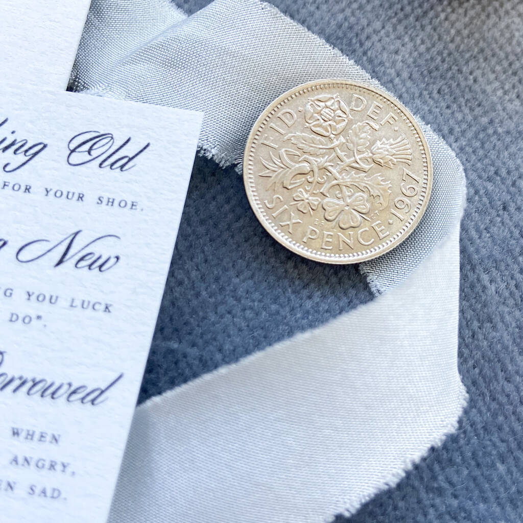 Something Old New Borrowed Blue And A Sixpence By Little Letter