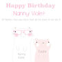 Happy Birthday Nanny Greeting Card, thumbnail 3 of 6