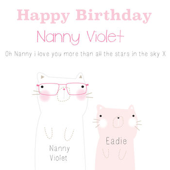 Happy Birthday Nanny Greeting Card, 3 of 6