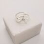Silver Starfish Wrap Ring, thumbnail 1 of 10