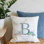 New Baby Initial Cushion, thumbnail 1 of 5