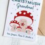 Grandparent Christmas Card With Cute Toadstools, thumbnail 3 of 5