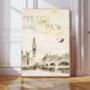 Peter Pan Inspired Nursery Art Print, thumbnail 1 of 3