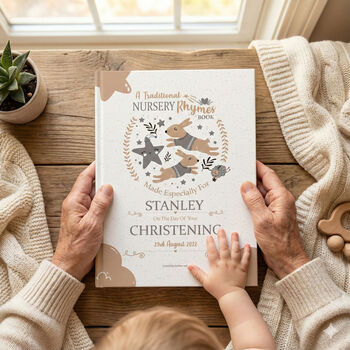 Christening Keepsake Gift Book Personalised For Baby, 2 of 12