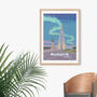 Reykjavik Iceland Travel Poster Art Print, thumbnail 4 of 8