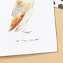 Barn Owl Valentines Card, thumbnail 2 of 2