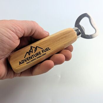Wooden Bottle Opener, Adventurer Hiking, Father's Day, 2 of 6