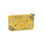 Yellow Bee Card Holder Wallet Purse | Floral Print, thumbnail 2 of 4