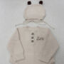Personalised Embroidered Knitted Baby Romper, thumbnail 4 of 6