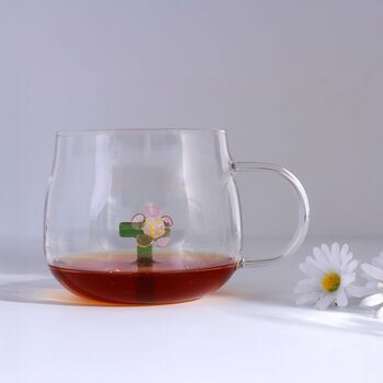 G Decor Handmade Monogram Glass Florist Personalised Alphabet Letters 3D Tea And Coffee Mugs – A To Z, 3 of 4