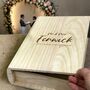 Personalised Wooden Book Shaped Keepsake Box, thumbnail 8 of 8
