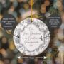 Our First Christmas As Grandparents Floral Tree Decoration, thumbnail 2 of 3