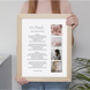 Custom Made Photo Poem Personalised Print, thumbnail 1 of 8