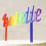 Personalised Cake Topper, Rainbow, thumbnail 2 of 6