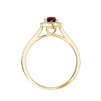 Rosalind Created Ruby And Lab Grown Diamond Ring, 6 of 12