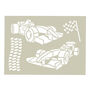 Racing Cars Stencils For Kids, thumbnail 1 of 2