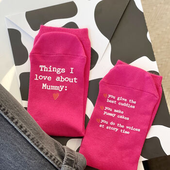 Things I Love About Mum Socks, 2 of 3
