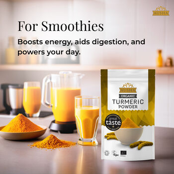 Ausha Organic Turmeric Powder 1kg UK Certified Organic By Soil Association Great Taste Award 2023, 11 of 12