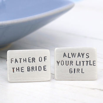 Personalised Cufflinks. Anniversary Gift For Him, 4 of 12