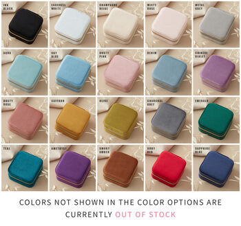 Personalised Velvet Jewelry Box, Best Friend Birthday Gift, 7 of 9