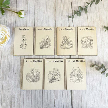 Bunny Rabbit Nursery Drawer Dividers Set Of Seven New Baby Gift, 2 of 12