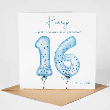 Personalised 16th Birthday Card, 3 of 3