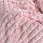 Personalised Dusty Pink Embossed Baby Blanket, thumbnail 5 of 8