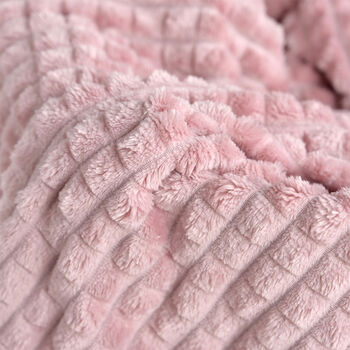 Personalised Dusty Pink Embossed Baby Blanket, 5 of 8