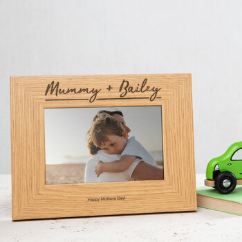 Personalised Engraved Mummy And Me Photo Frame, 3 of 10