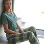 Women's 'Shetland' Check Brushed Cotton Pyjama Trousers, thumbnail 2 of 3